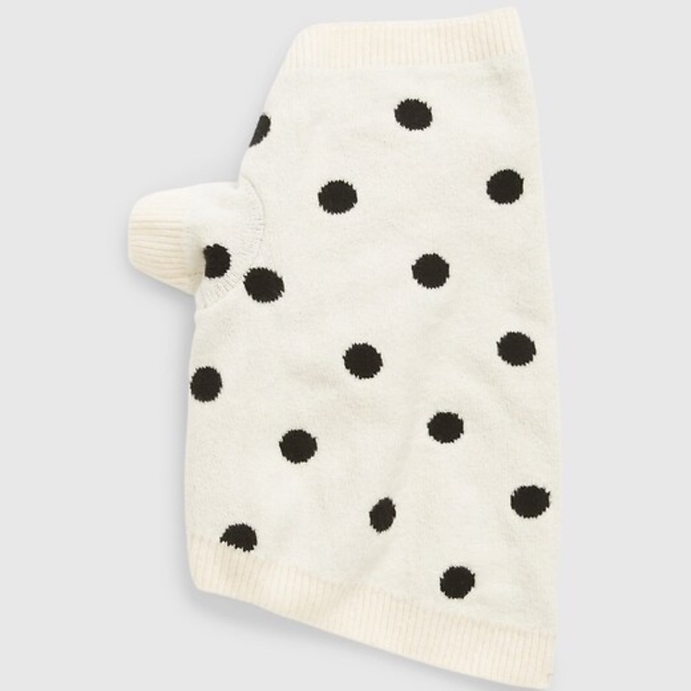 NWT Medium GAP Polka Dot CashSoft Knit Pet Sweater!